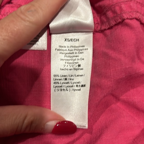 J. Crew Point Sur Seaside Shorts Linen Blend Pink Size XSmall - Picture 5 of 7
